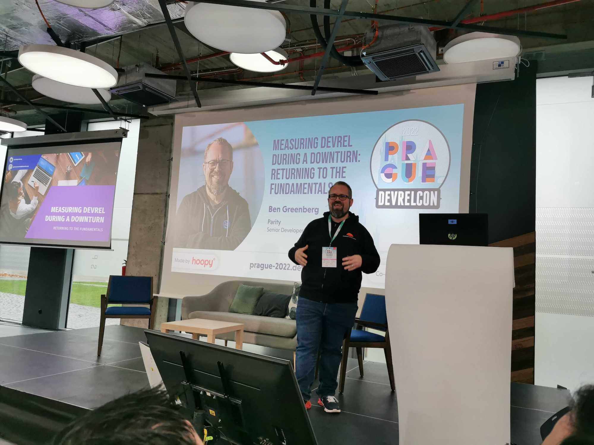 Ben Greenberg on stage