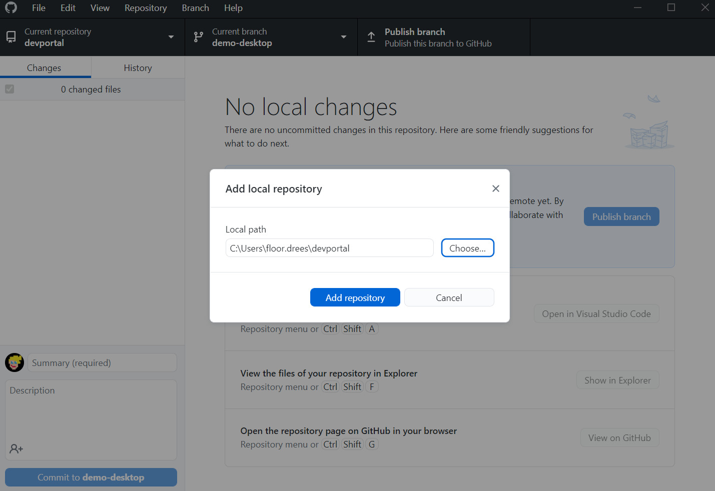 Add local repository