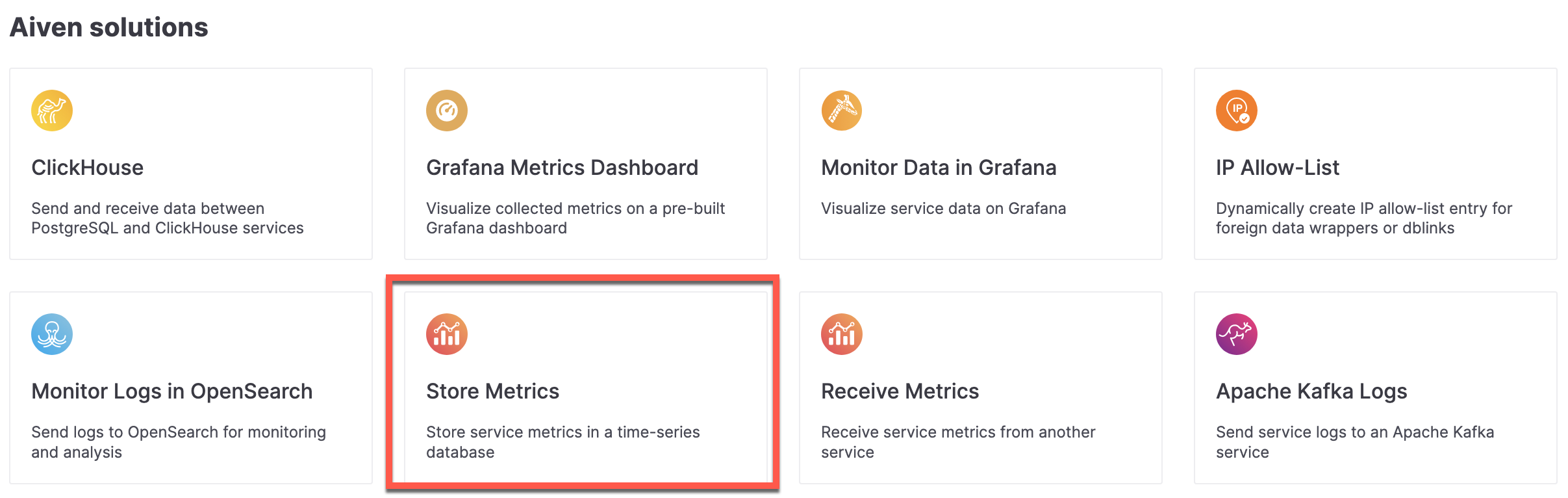Store Metrics integration