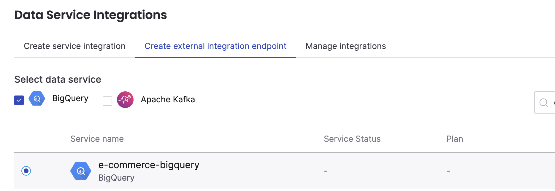 Add BigQuery - an external service integration to Flink pipeline