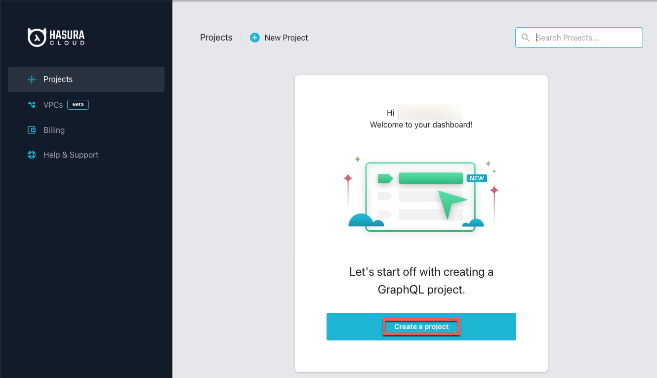 Create Hasura project